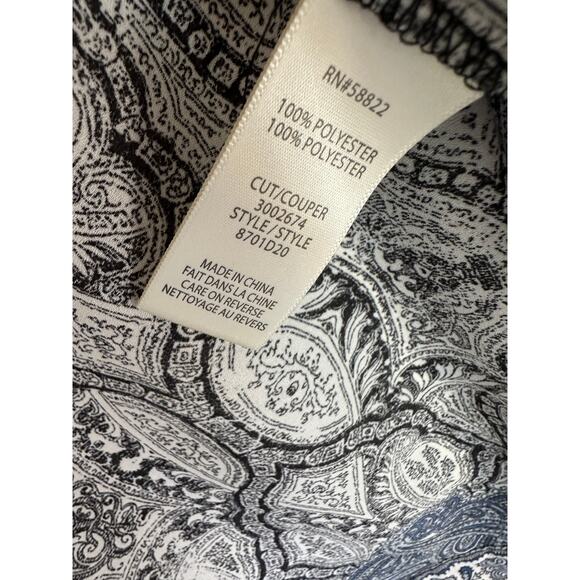 Max Studio Printed short Kimono Jacket Size Small boho Hippie Loungewear - Picture 7 of 9